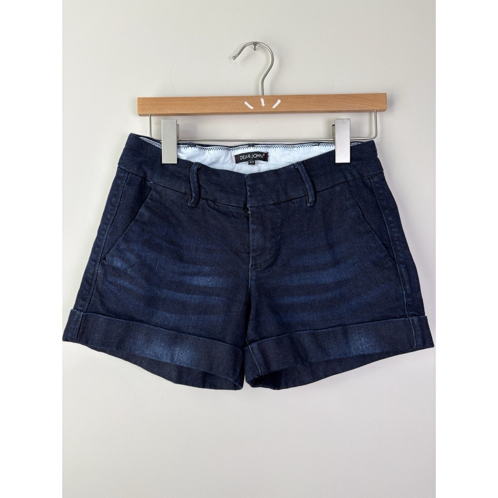 Women's Dear John Finnegan Roll Cuff Denim Shorts Size 27